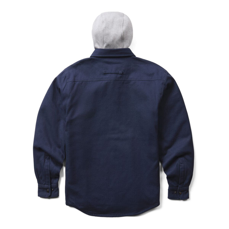 wolverine x university of michigan overman hooded canvas shirt-jacbig tall