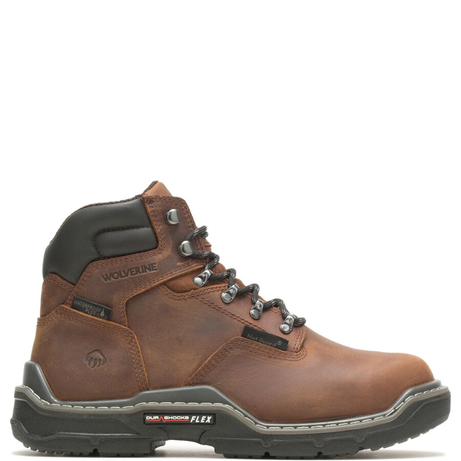 raider durashocks waterproof 6 met-guard work boot