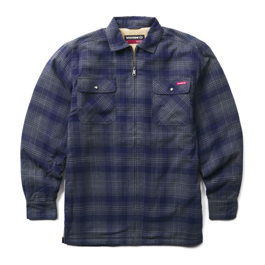 hastings sherpa lined zip shirt-jac
