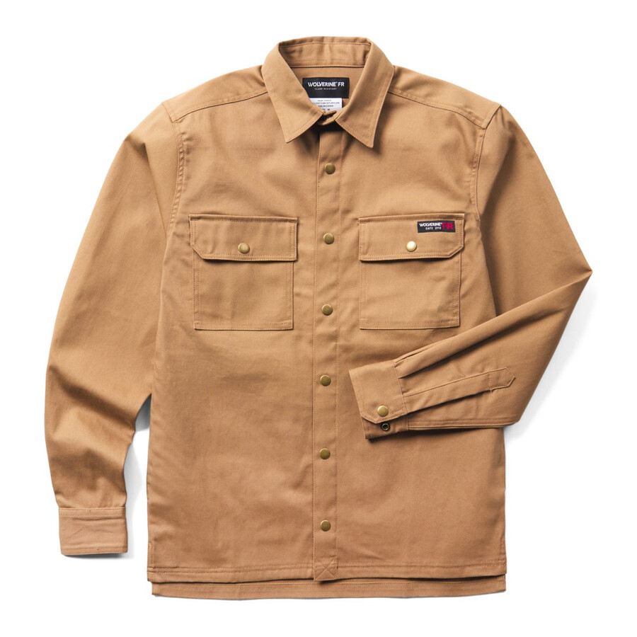 fr built stretch canvas shirt jac