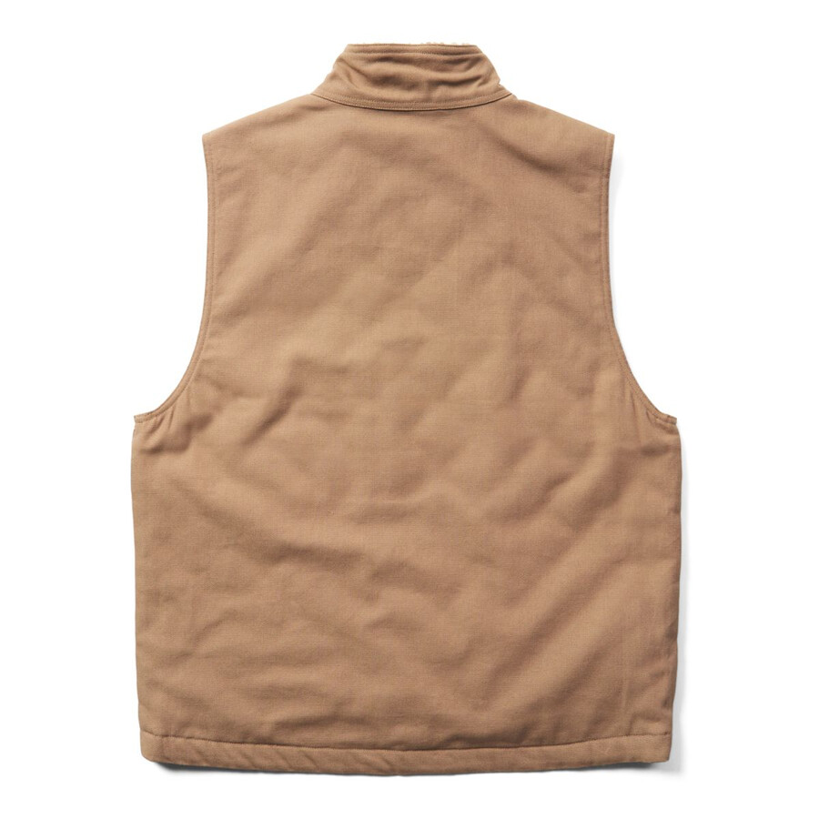 jaxon sherpa collar canvas vest