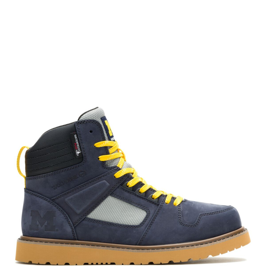 wolverine x valiant university of michigan maker wedge 6 work boot