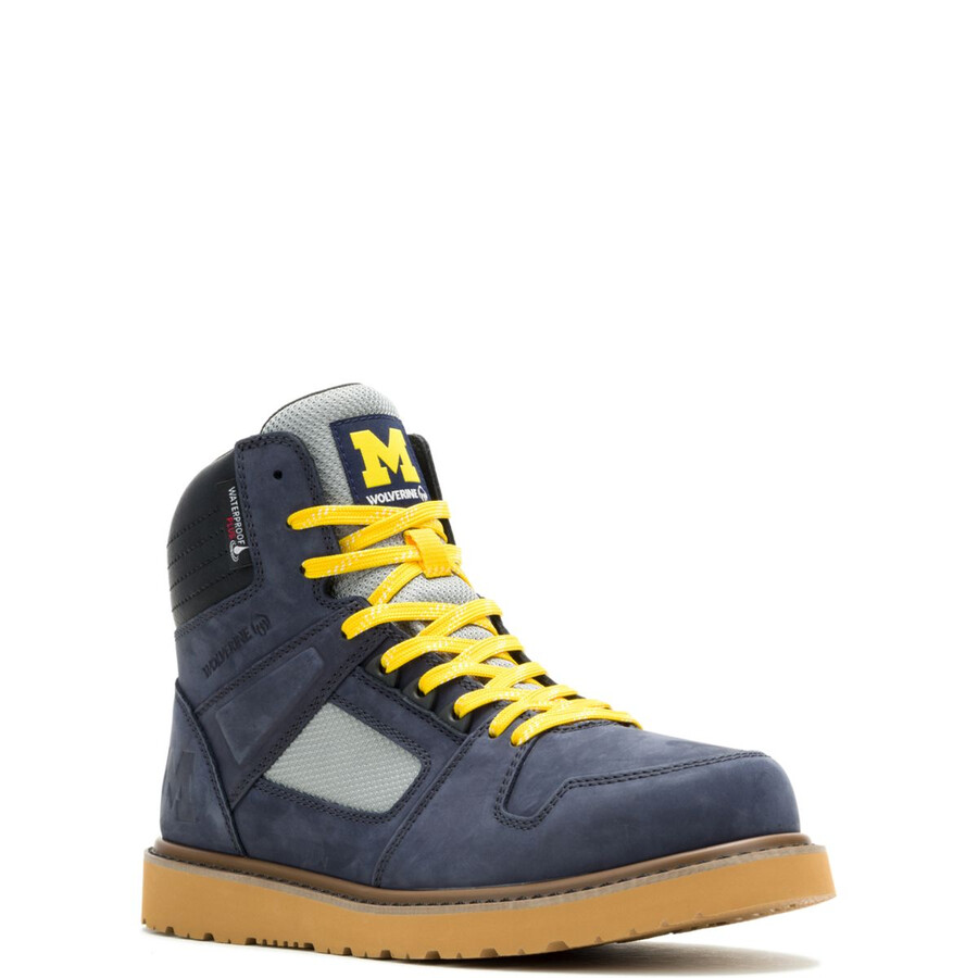 wolverine x valiant university of michigan maker wedge 6 work boot