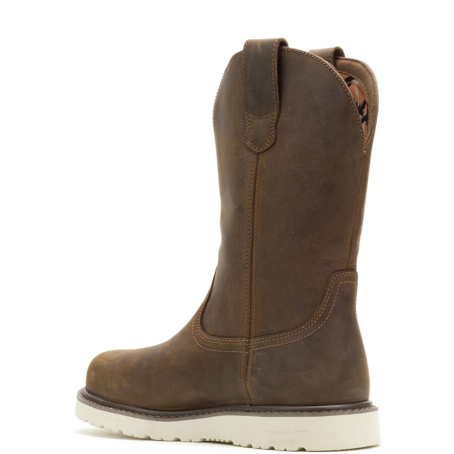 wolverine x jordan davis bronc wedge steel-toe waterproof work wellington