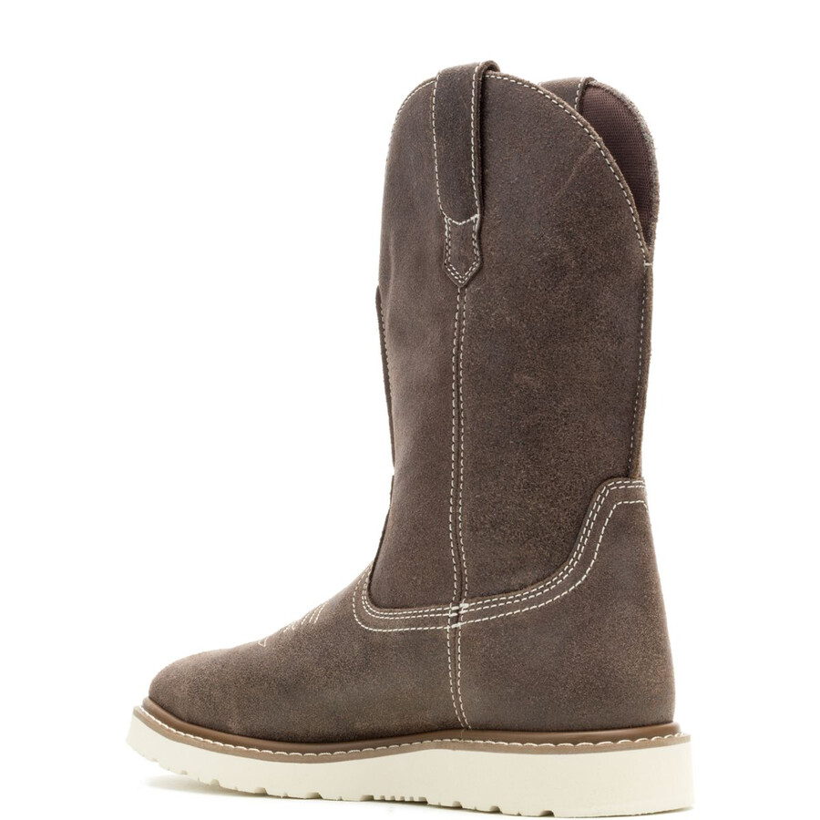 bronc wedge pull-on steel-toe work wellington