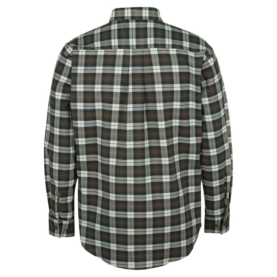 fr plaid long sleeve twill shirt