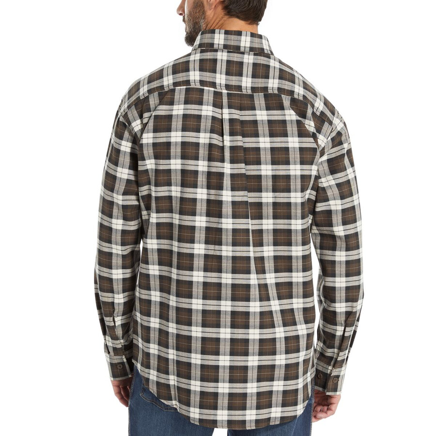 fr plaid long sleeve twill shirt
