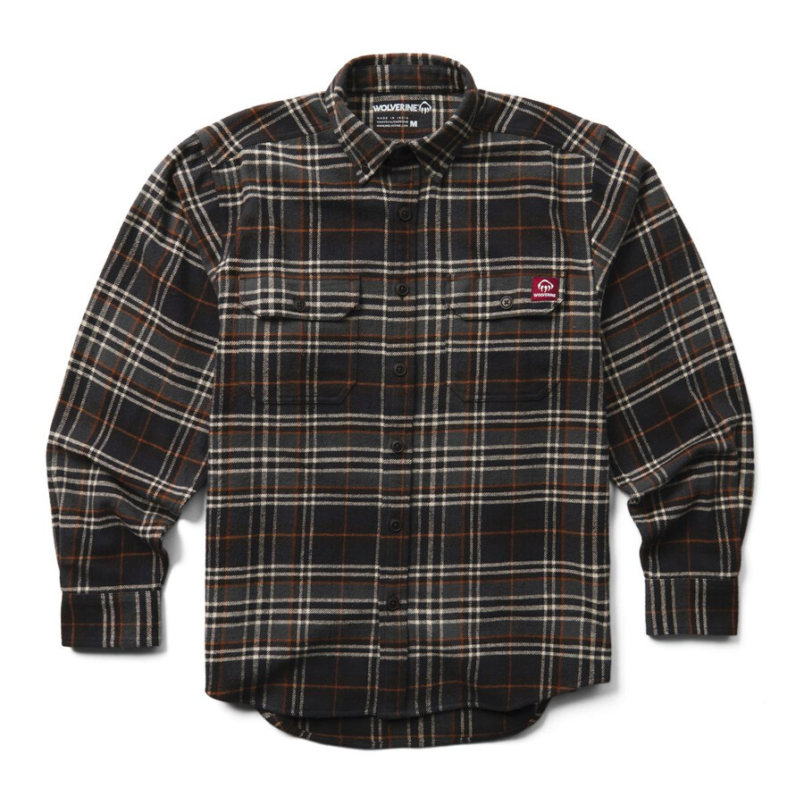 glacier heavyweight long sleeve flannel shirt