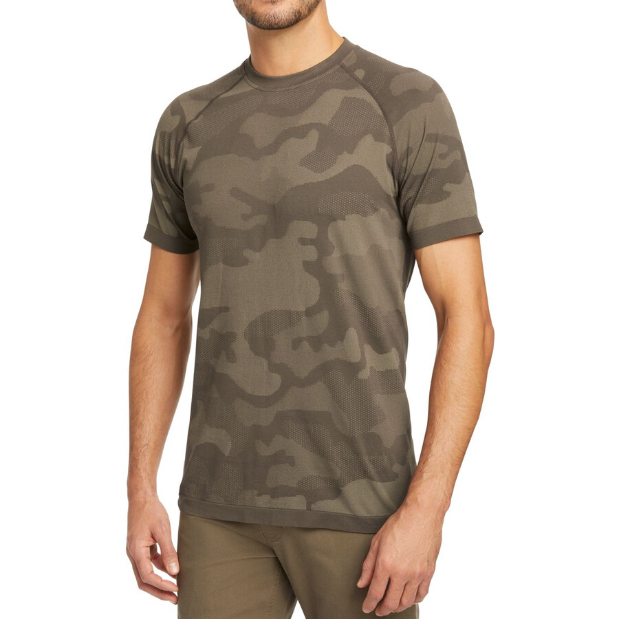 camo mesh crew neck undershirt