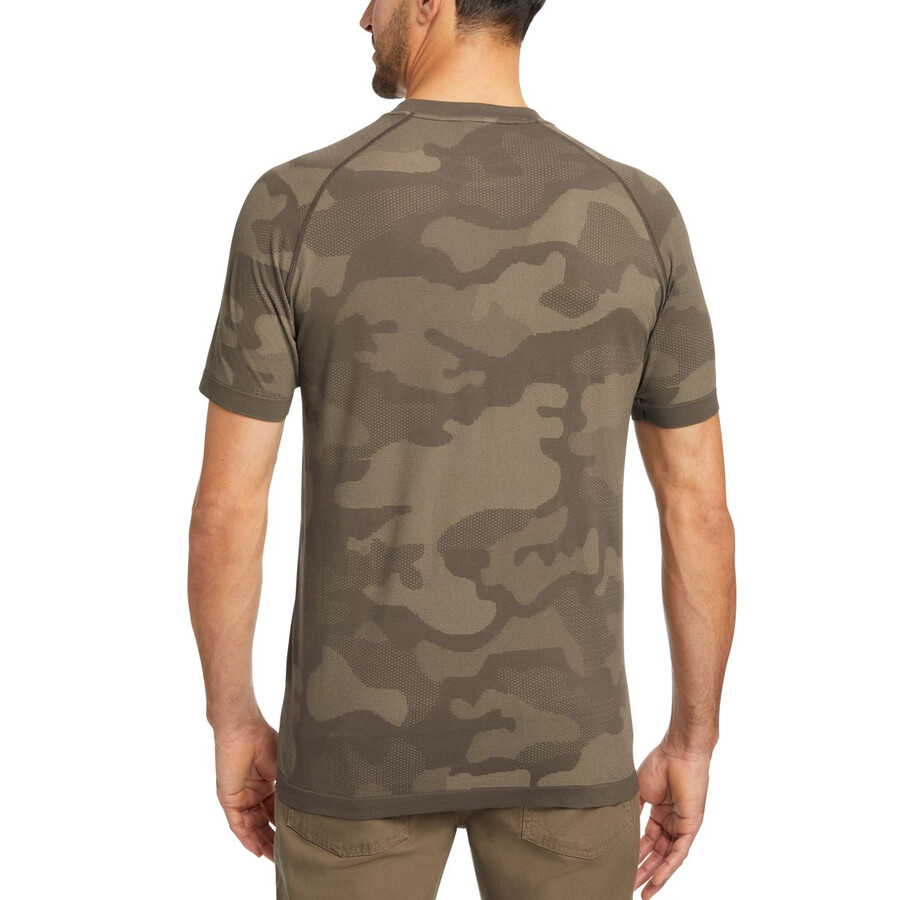 camo mesh crew neck undershirt