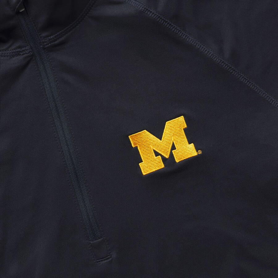 wolverine x valiant university of michigan sun-stop eco half zip