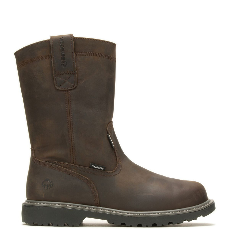 floorhand met-guard steel-toe wellington work boot
