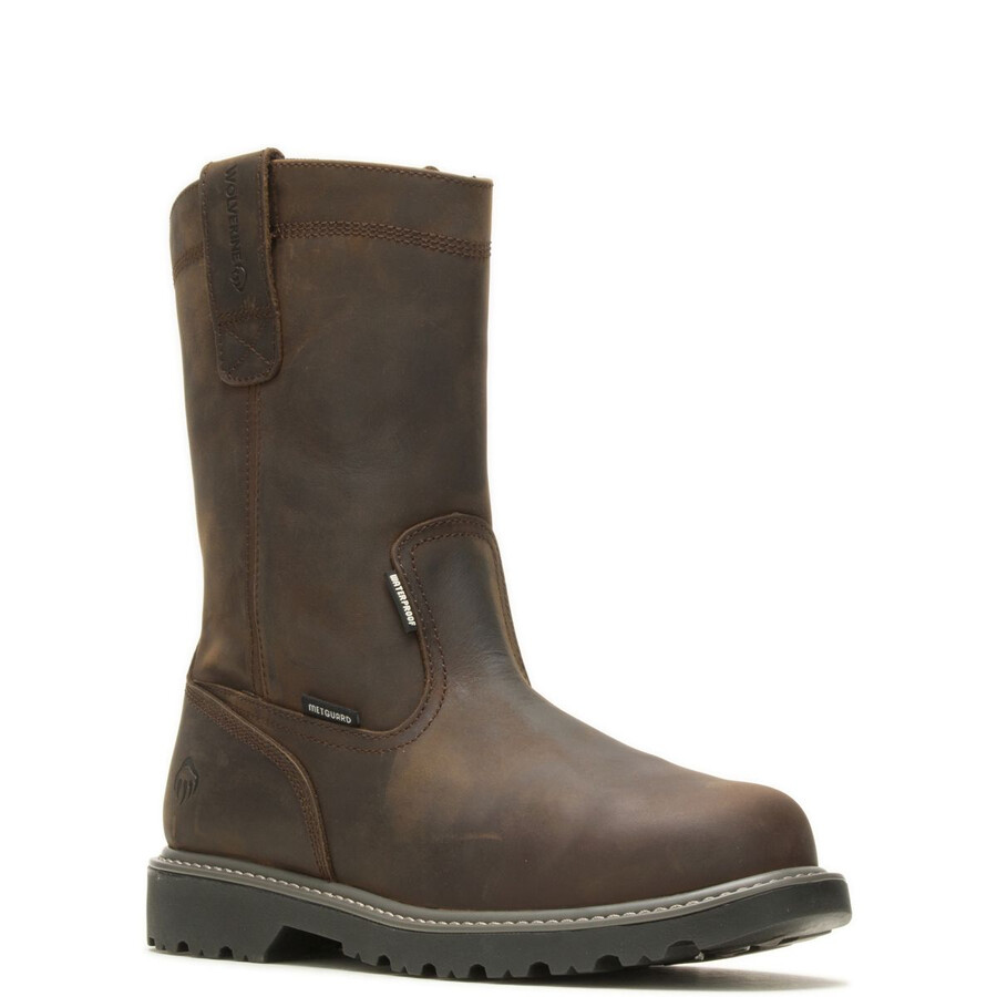 floorhand met-guard steel-toe wellington work boot