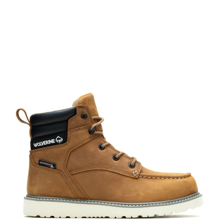 trade wedge 6 moc-toe steel-toe work boot