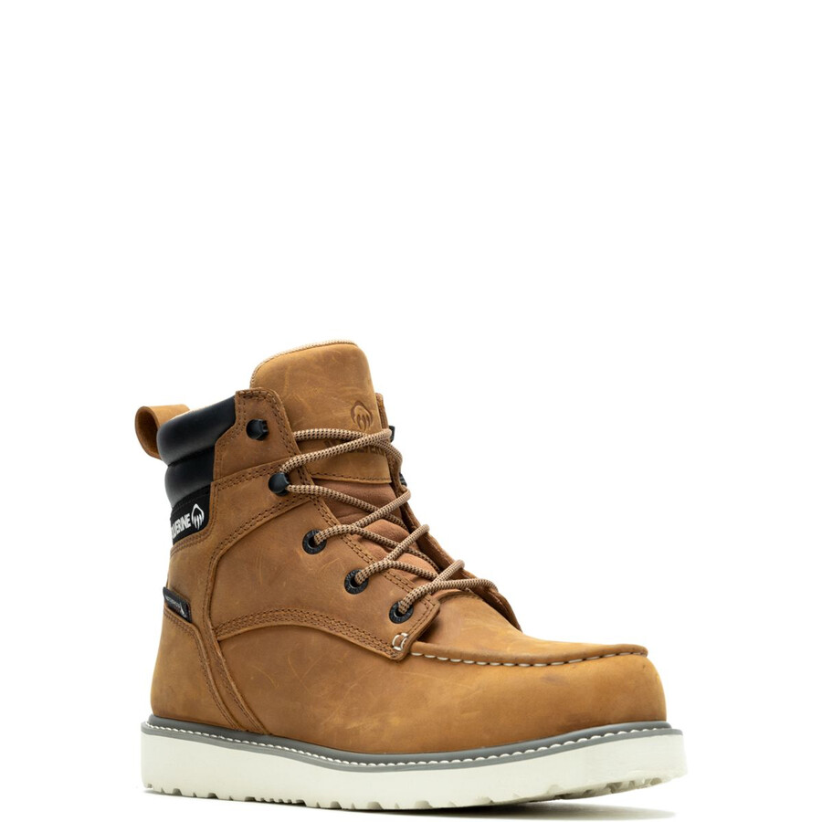 trade wedge 6 moc-toe steel-toe work boot