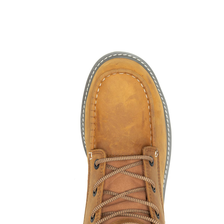 trade wedge 6 moc-toe steel-toe work boot