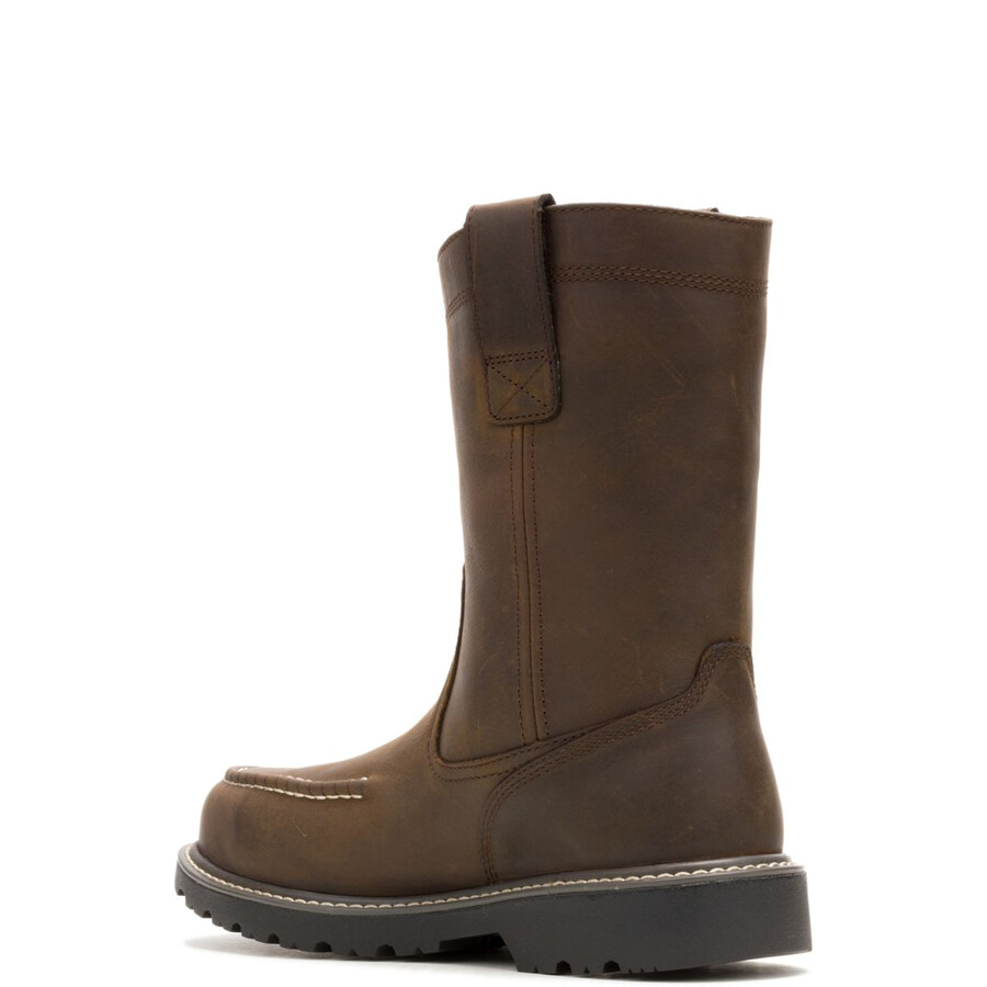floorhand moc-toe steel-toe pull-on work wellington