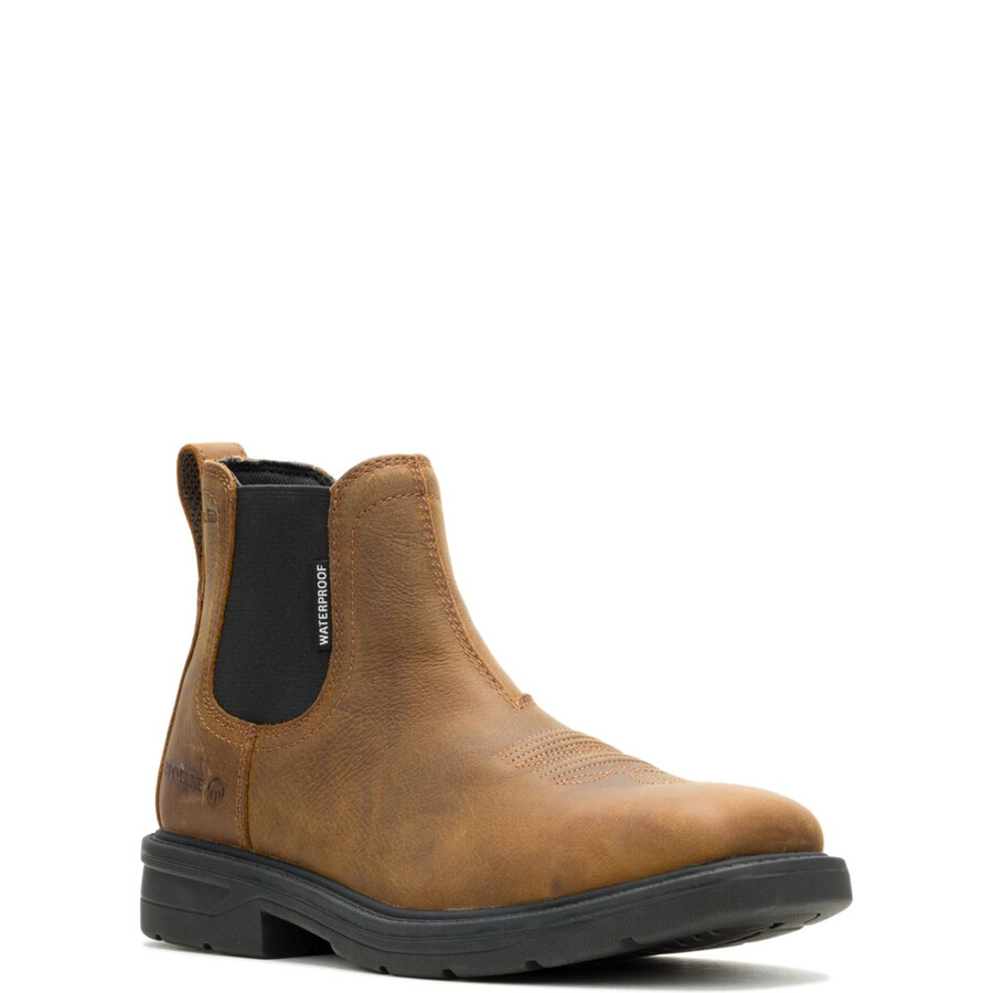 rancher level chelsea slip-on steel-toe work boot