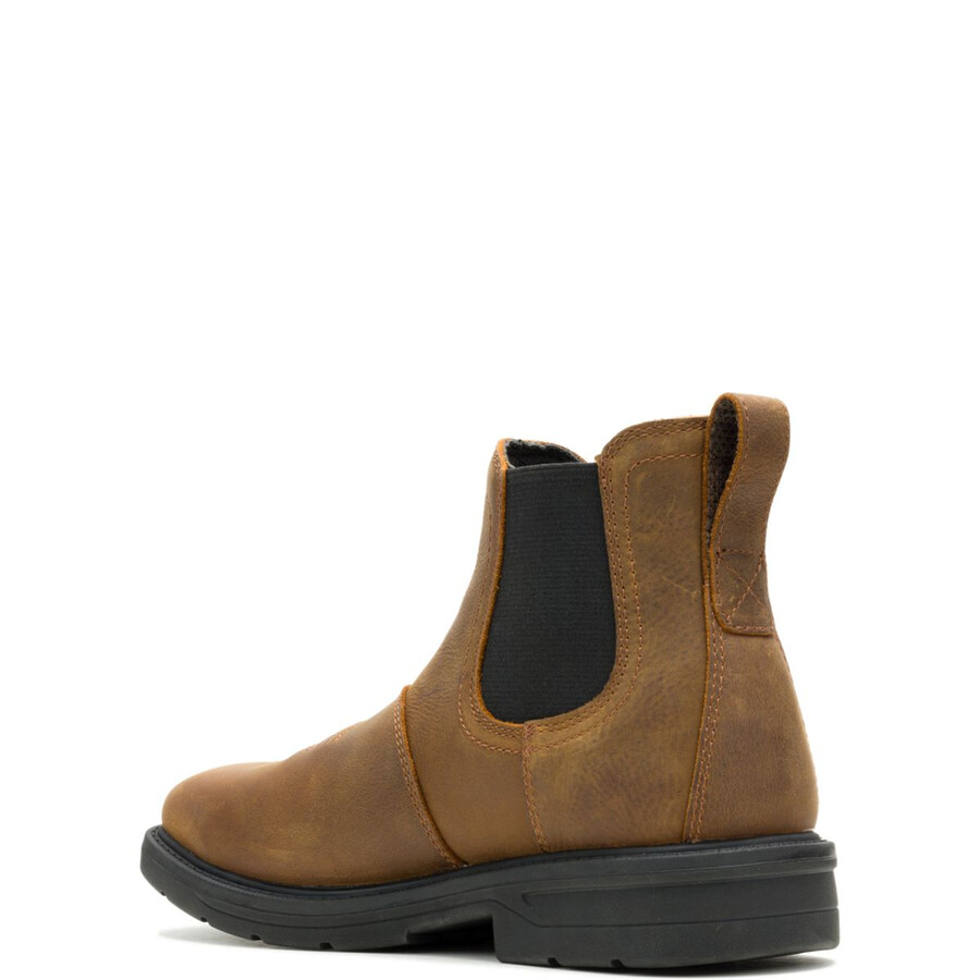 rancher level chelsea slip-on steel-toe work boot