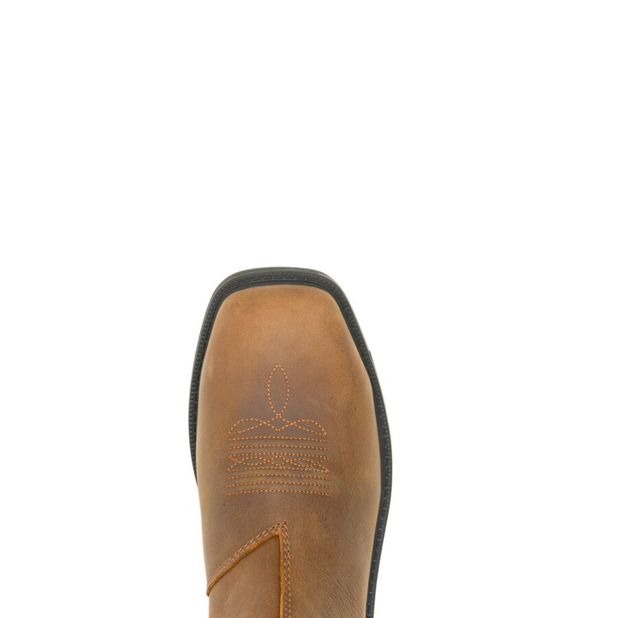 rancher level chelsea slip-on steel-toe work boot