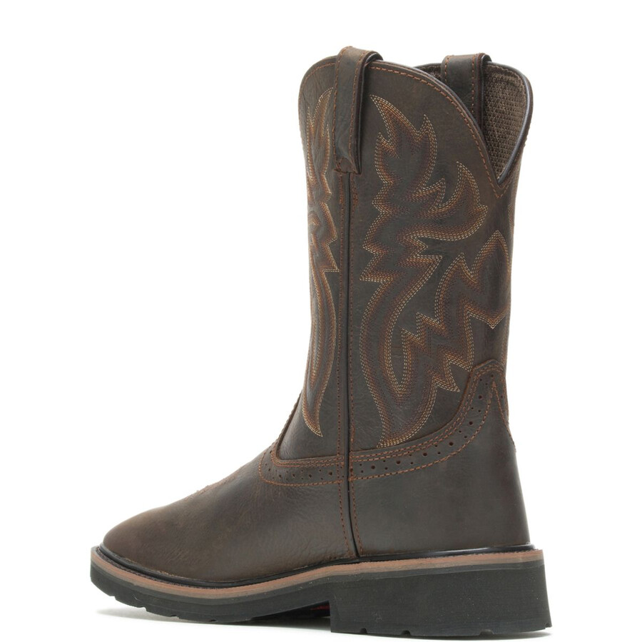 rancher square-toe steel-toe wellington