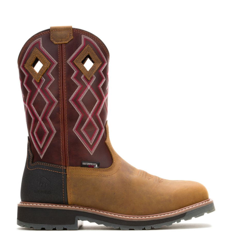 rancher pro hyperrest pull-on composite-toe work wellington