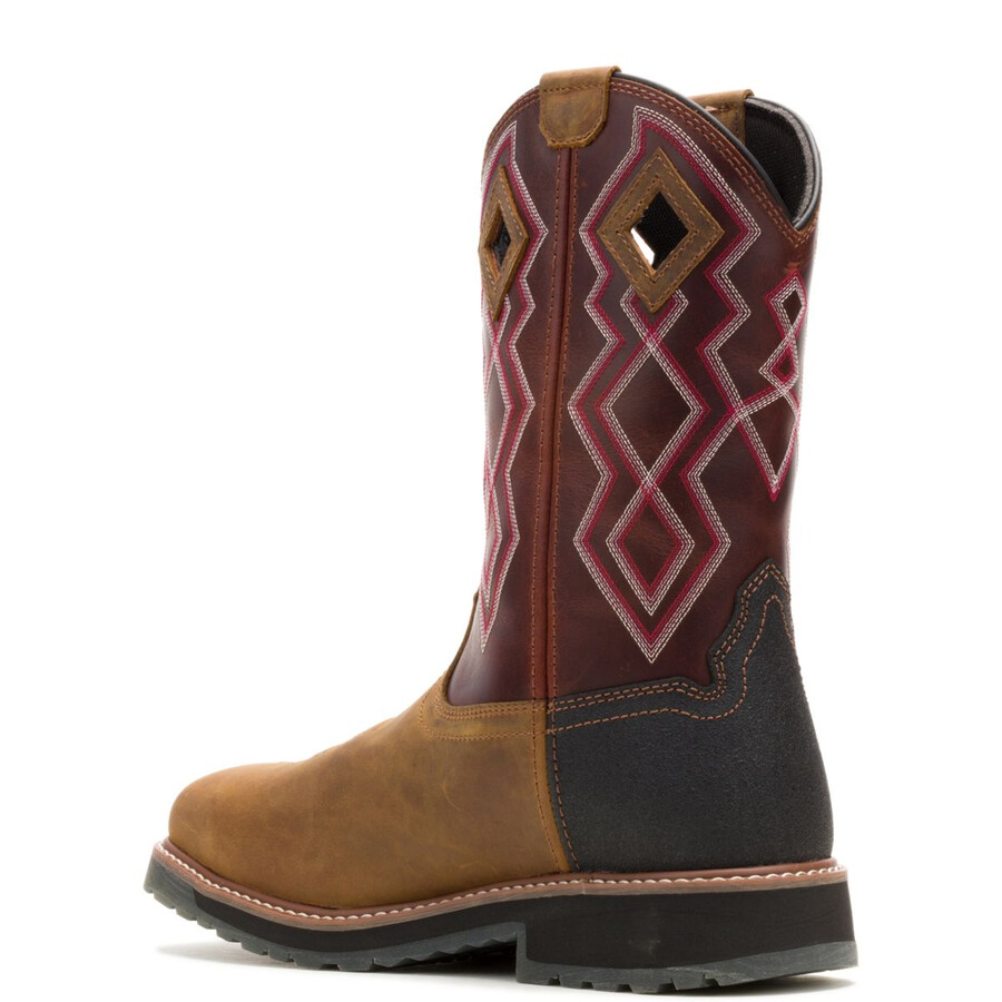 rancher pro hyperrest pull-on composite-toe work wellington