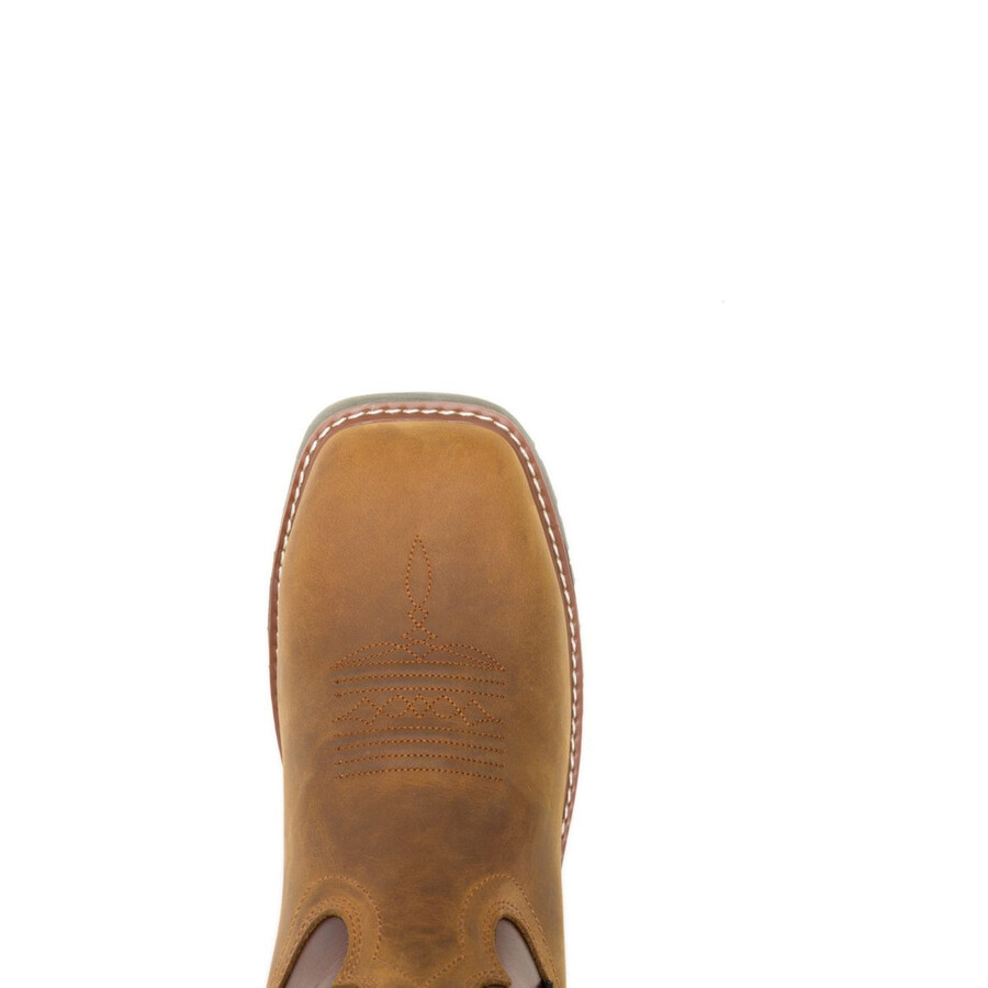 rancher pro hyperrest pull-on composite-toe work wellington