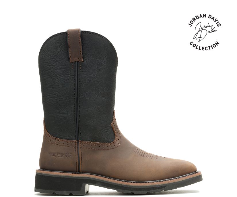 wolverine x jordan davis rancher steel-toe waterproof wellington