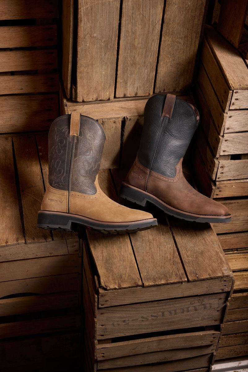 wolverine x jordan davis rancher steel-toe waterproof wellington