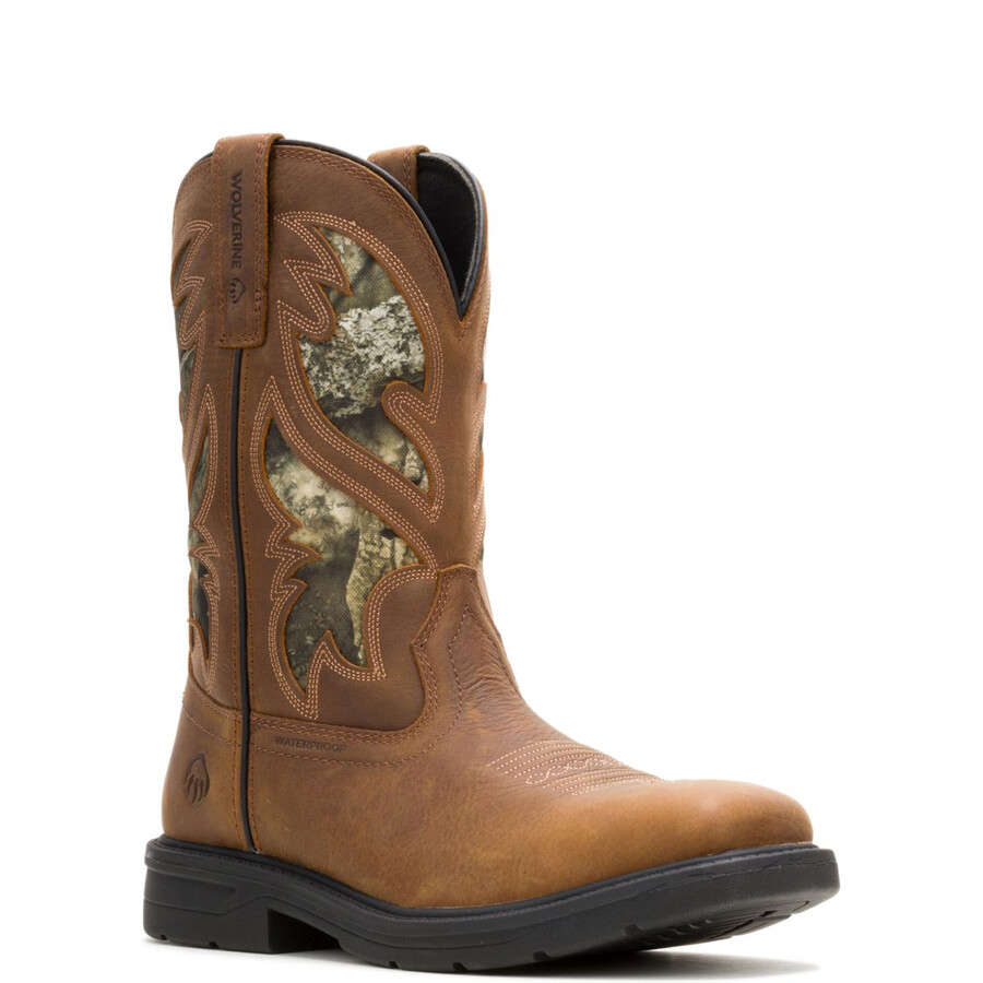 rancher level pull-on steel-toe work wellington