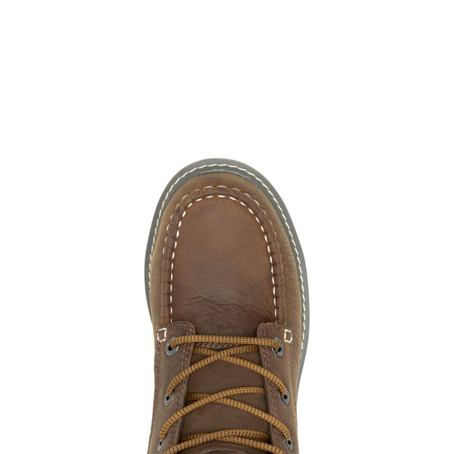 trade wedge 6 moc-toe steel-toe work boot