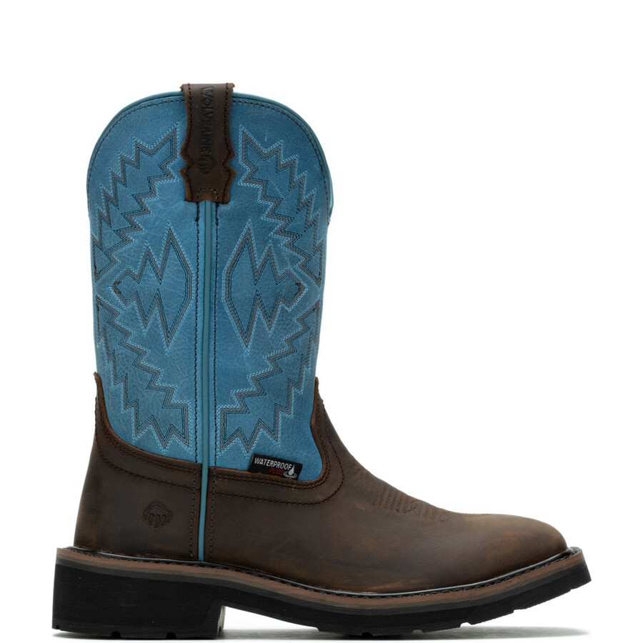 rancher arrow steel-toe wellington work boot