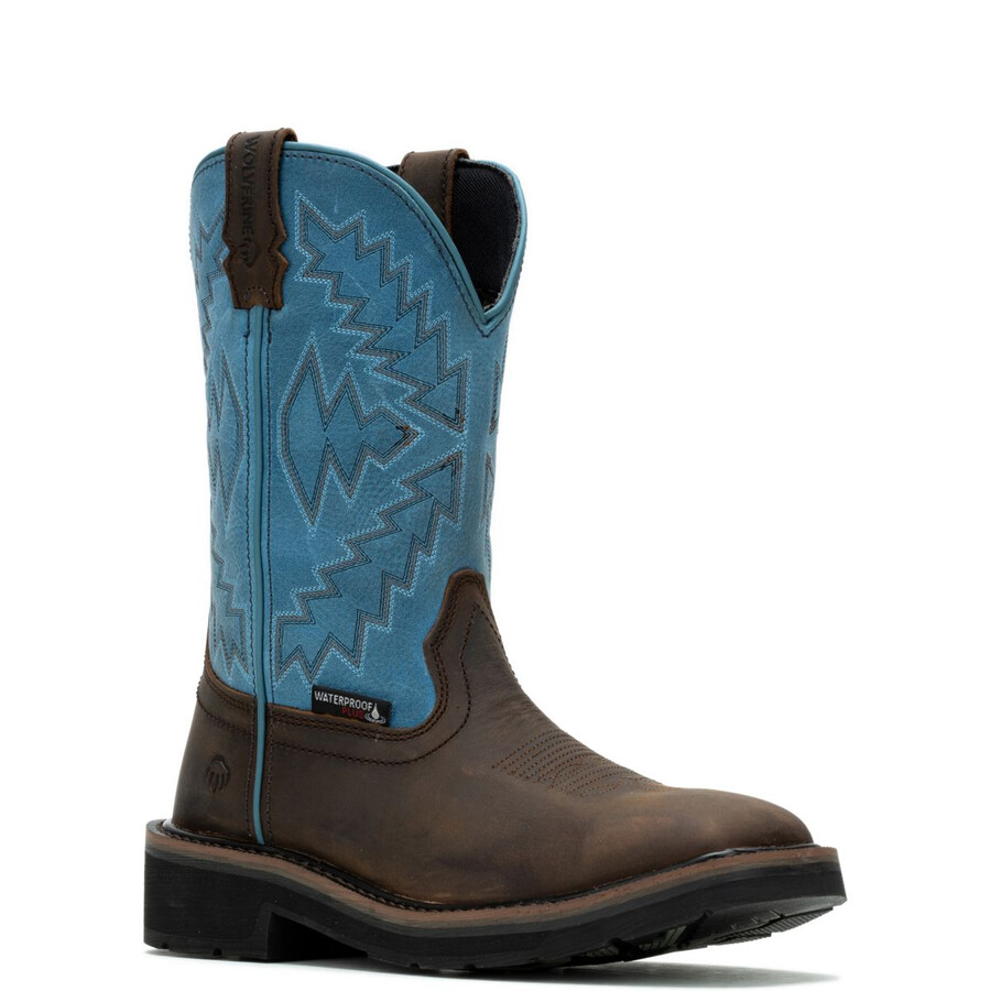 rancher arrow steel-toe wellington work boot
